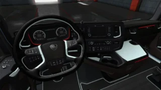 Scania S and R Black White Interior